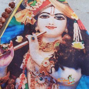Lord Krishna Digital Print with Beautiful Digital Japa Bead Bag