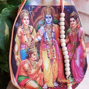 Ram Darbar Jaap Bead Bag for Mantra Japa – Digital Printed Jaap Bag
