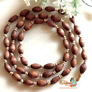 Mridanga Shape Shayma Tulsi Beads Kanthi Mala