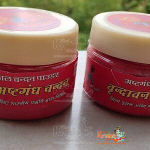 Ashtagandha Lal Chandan Tilak Vrindavan Dhaam Pack Of Two-50 g