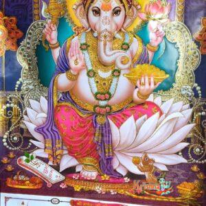 Jai Ganesha Decorative Wall Jumbo Calendar – Size 33″ X 56″
