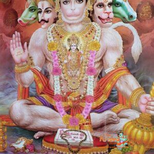 Lord Panchmukhi Hanuman Ji Jumbo Calendar-Big Size 33″ X 56″