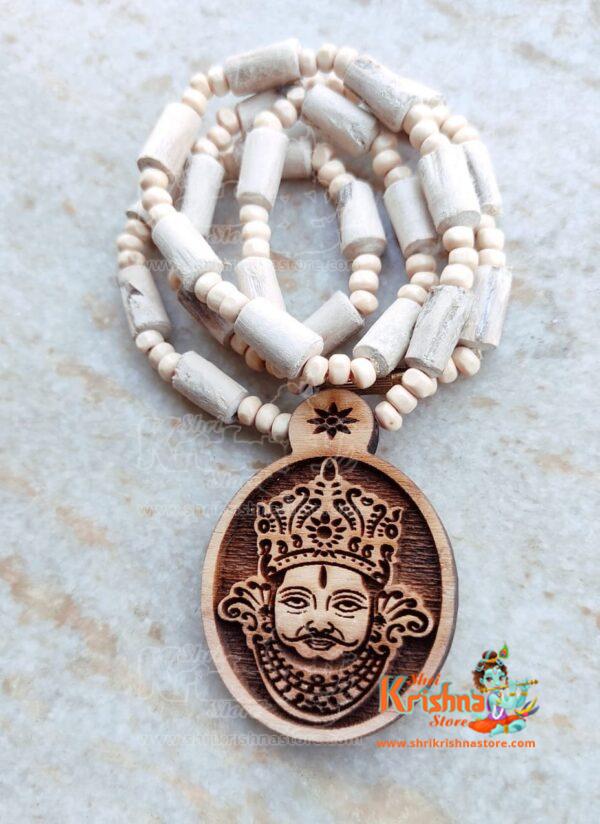 Khatu Shyam Locket Mala in Original Tulsi Beads