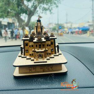 Vrindavan Prem Mandir Wooden 3D Design A Handmade replica/ Modal of Prem Mandir, A Laser Cut Hindu Temple