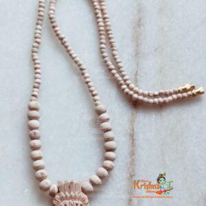 Shri Radha Flower Designed Handmade Original Tulsi Locket Mala - RadheKrishna
