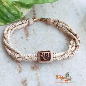 Ram Tulsi Beads Triple Layer Twisted Original Shyama Tulsi Bracelet