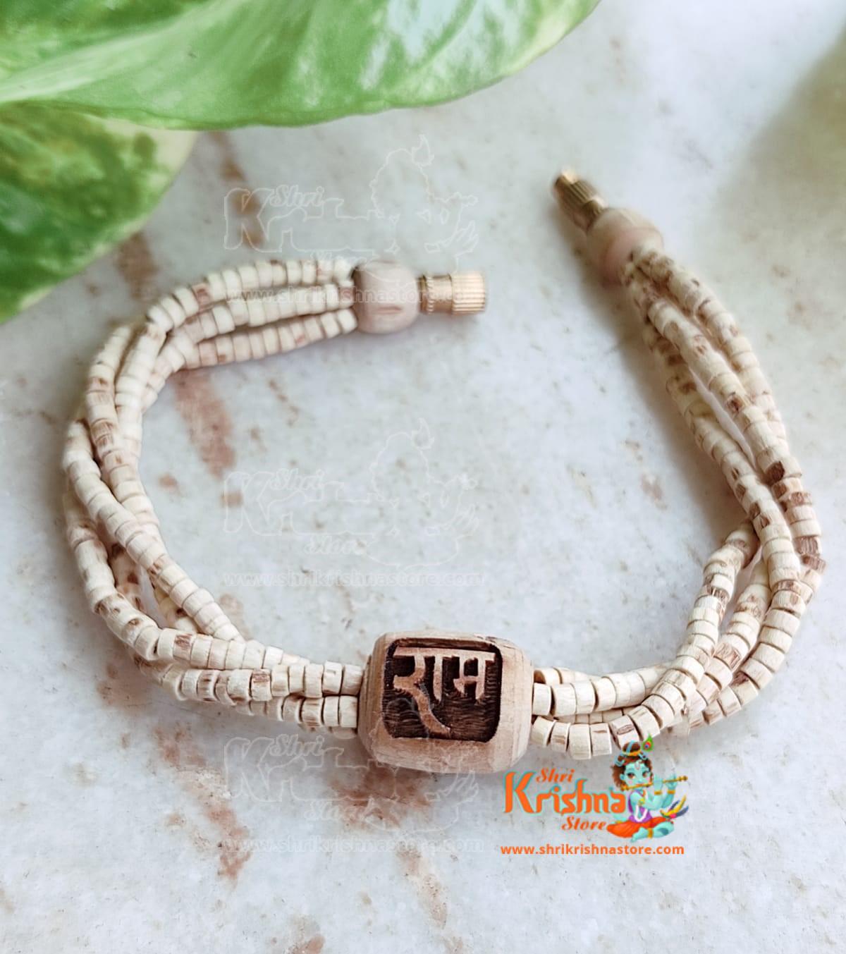 Ram Tulsi Beads Triple Layer Twisted Original Shyama Tulsi Bracelet
