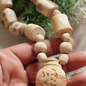 Conch/Shank Design Handmade Tulsi Kanthi Mala