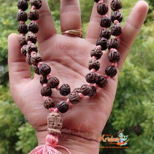 Iskcon 108 + 1 Shyama Tulsi Beads Original Tulsi Japa Mala in Radha Carved Beads – Radhe Radhe Japa Mala