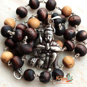 Sankat Mochan Hanuman Ji Tulsi Mala In Silver