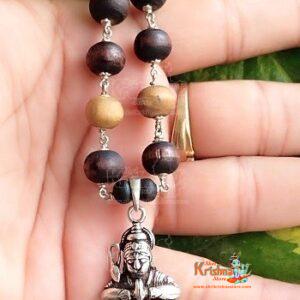 Sankat Mochan Hanuman Ji Tulsi Mala In Silver