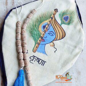 Radhe Krishna Gomukhi with Radhe Radhe Sakshi Mala - Premium