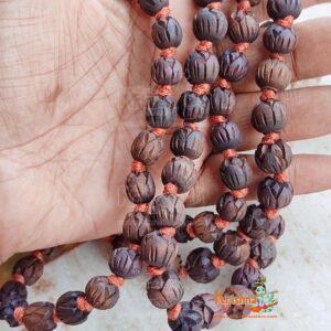 Shyama Tulsi Lotus Beads Knotted Beautiful Jap Chanting Mala 108 + 1 With Guru Bead