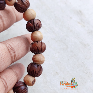 Original Handmade Lotus Tulsi Beads Bracelet, Tulsi Bands for Men and Women - Premium