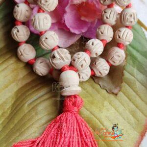 Krishna Tulsi Beads Knotted Beautiful Jap Chanting Mala 27 + 1 With Guru Bead