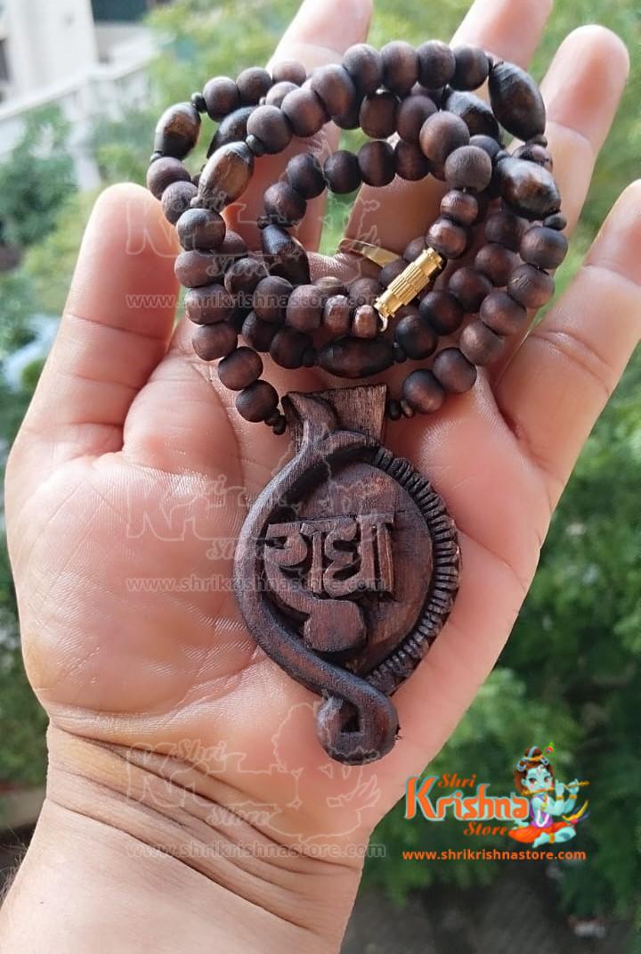 Handmade Rath Design Tulsi Locket Mala
