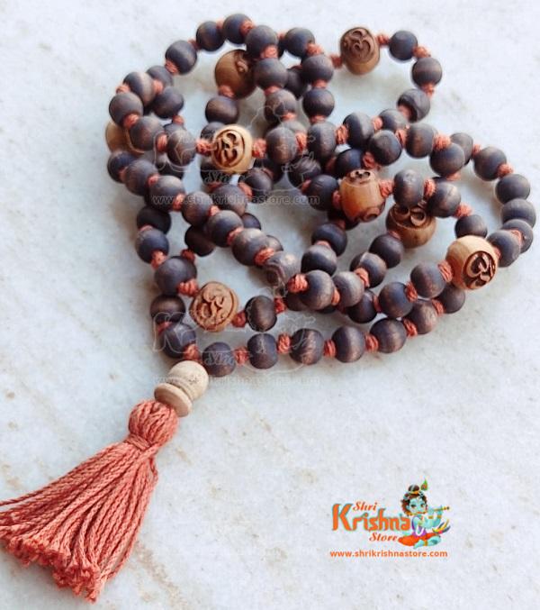 Hare Krishna Tulsi Jap Mala 108 Beads + 1 Guru Bead