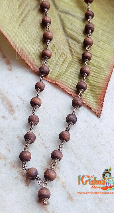 Silver Tulsi Mala 108 Beads For Jap And Wearing