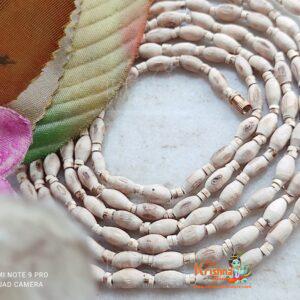 Beautifully Designed  with Wheat Shaped / Mridang Shaped Shyama Tulsi Beads Kanthi Mala