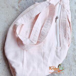Light Colour Pure Corton Mayapuri Khadi Cotton Japa Mala Bag