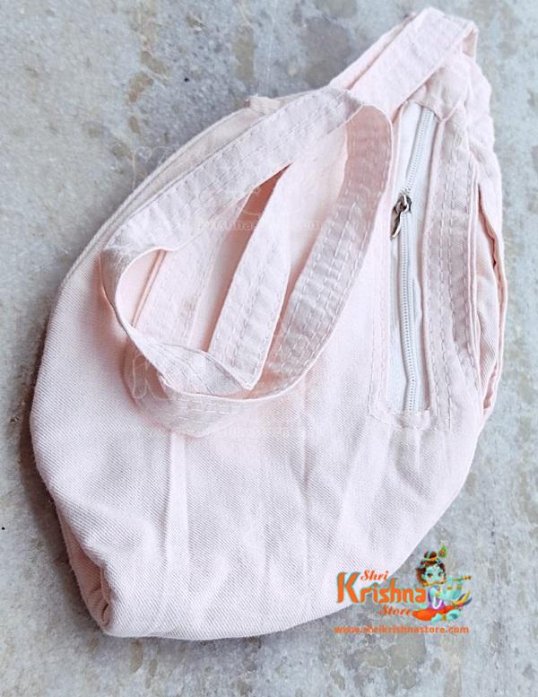 Light Colour Pure Corton Mayapuri Khadi Cotton Japa Mala Bag