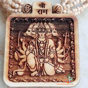 Panch Mukhi Hanuman Ji with Tulsi Panch Locket Mala