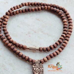 Jugal Jodi Radha Krishna Tulsi Locket Mala With 108 Shayma Tulasi Beads