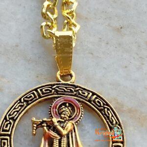 Krishna Locket With Chain Gold Pendant Gold