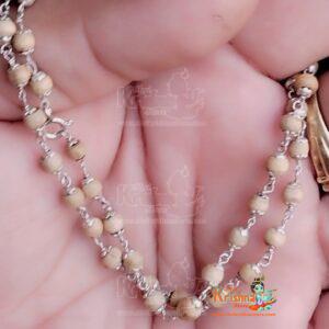 Silver Tulsi Beads Kanthi Mala