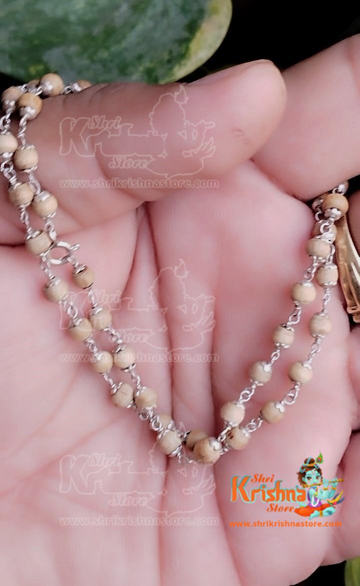 Silver Tulsi Beads Kanthi Mala