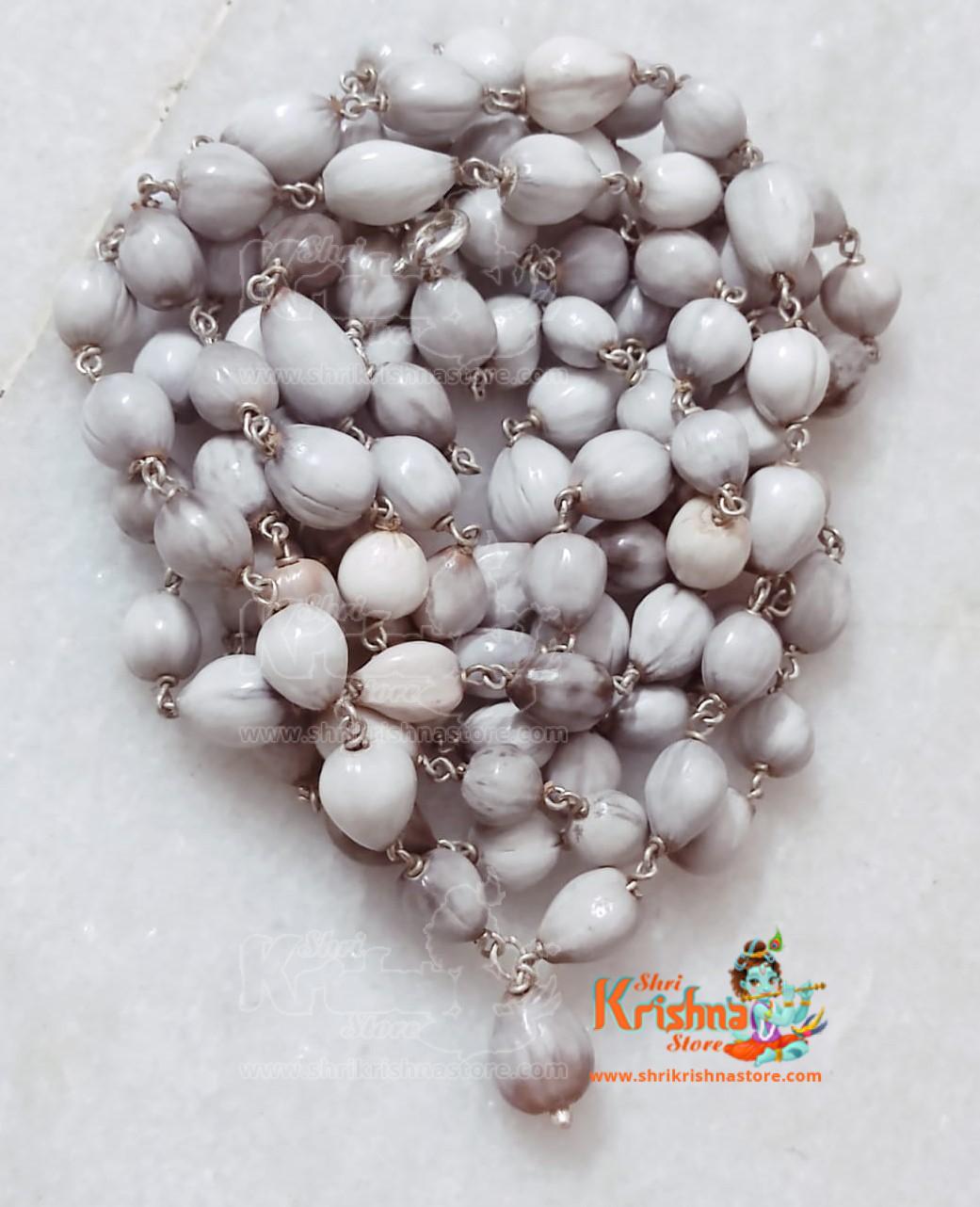 Vaijayanti Mala 108+1 Beads in Silver
