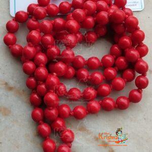 Certified Moonga Mala (Red Coral Mala) & Original 8mm 108 beads