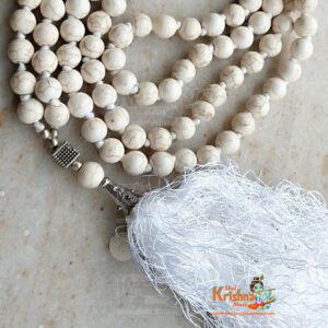 Howlite Mala 8 mm Round 108 Beads Mala
