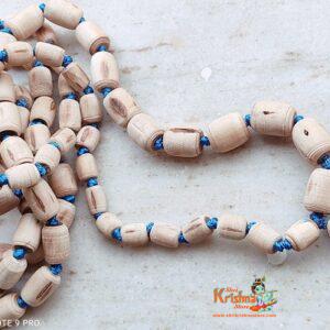Iskcon Tulsi Japa Mala with Sky Blew Tassel and Lotus Beads Guru Bead – Supper Fine Quality