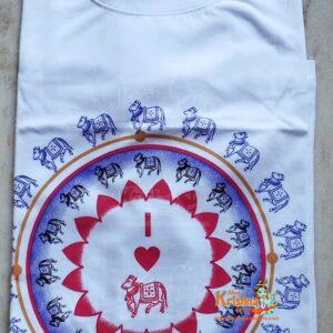 Shri Radha Naam Design Cotton T Shirt