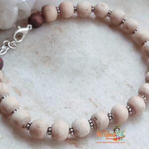 Tulsi and Silver Caps Bracelet – Premium / Classic