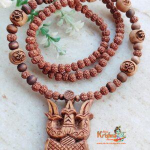 New Lord Shiv Damru Tulsi Pendant