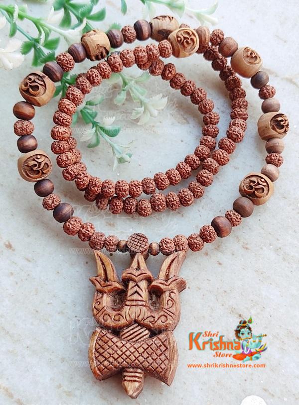 New Lord Shiv Damru Tulsi Pendant