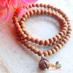 Lotus Beads Design Sandalwood Original Kanthi Mala