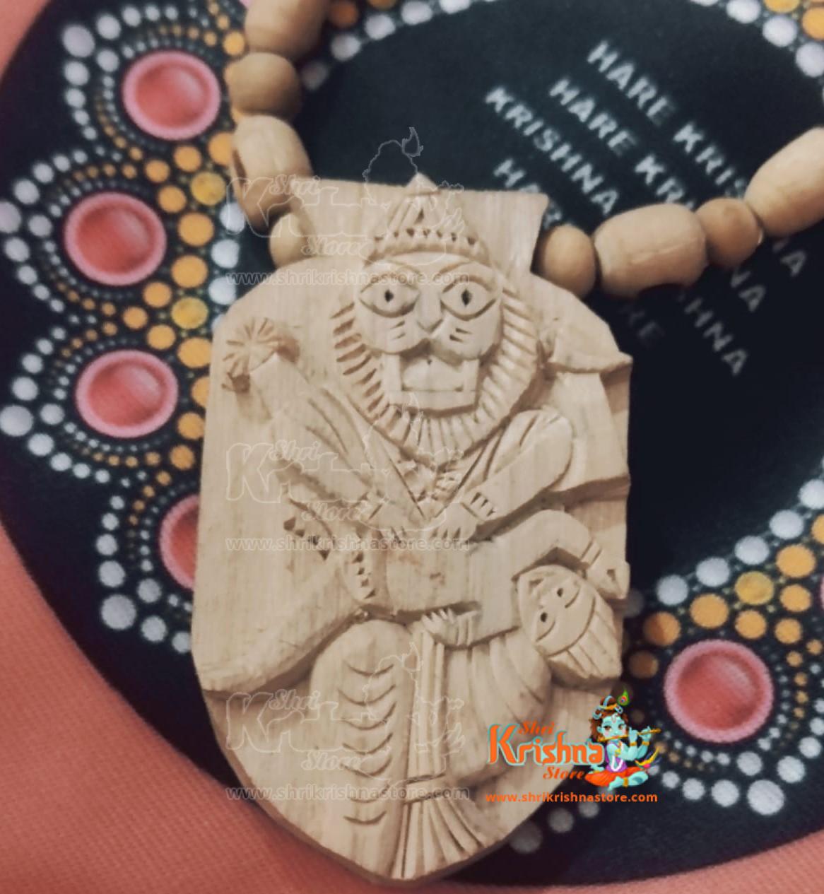 Spiritual Healing Narasimha Ji Locket Tulsi Mala