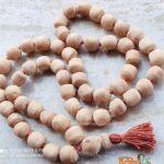 Tulsi Japa Mala 54 Round Beads + Guru Bead – 20mm