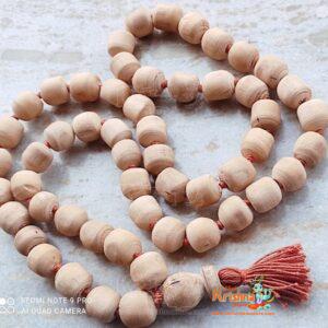 Tulsi Japa Mala 54 Round Beads + Guru Bead – 20mm