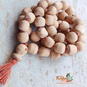 Tulsi Japa Mala 54 Round Beads + Guru Bead – 20mm