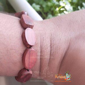 Pure Red Sandalwood Beads Bracelet