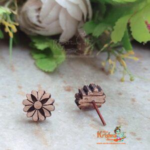 Flower Design Tulsi Earrings