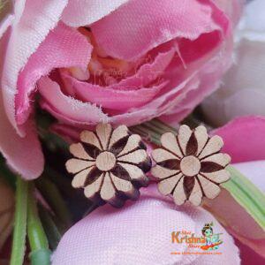 Flower Design Tulsi Earrings