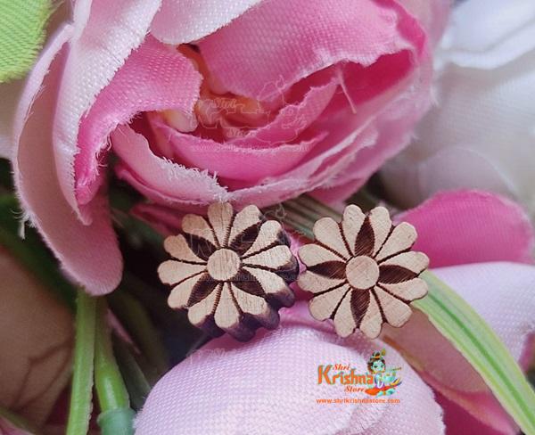 Flower Design Tulsi Earrings
