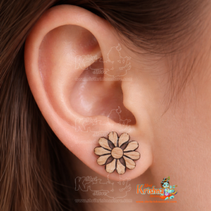 Flower Design Tulsi Earrings