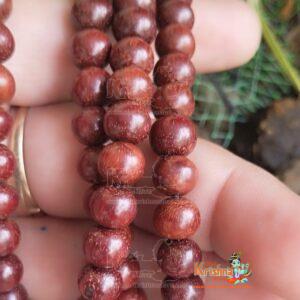 Red Pure Sandalwood Chandan Beads Mala-12 MM