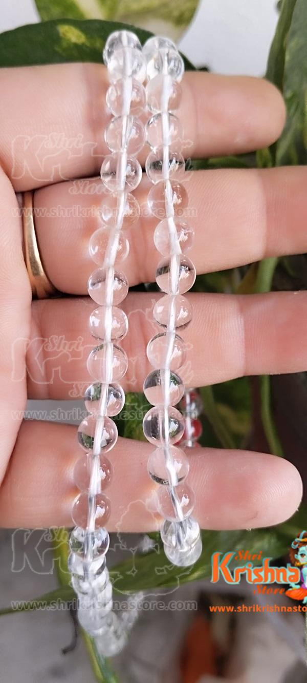 Sphatik Mala - 100% Quartz crystal (108 beads)
